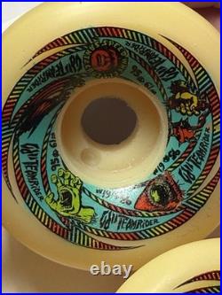 Vintage NOS Santa Cruz OJII TEAM RIDER Skateboard Wheels 95 61mm NATURAL