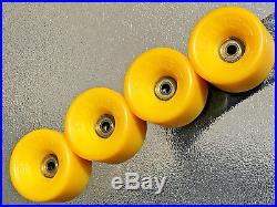 Vintage NOS Sims Comp II Skateboard Wheels withSims Gold Racing Bearings Bowman