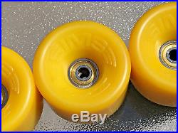 Vintage NOS Sims Comp II Skateboard Wheels withSims Gold Racing Bearings Bowman
