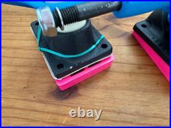 Vintage NOS Tracker 80's Sixtrack trucks tile blue pair