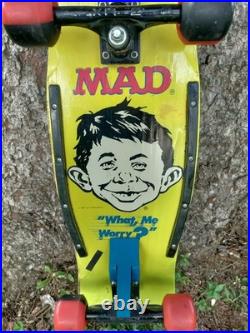 Vintage Nash Mad Magazine Skateboard Man On Board 1987