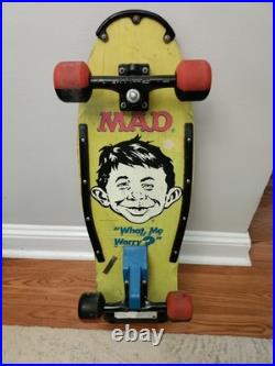 Vintage Nash Mad Magazine Skateboard Man On Board 1987