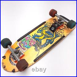 Vintage Nash Red Line Executioner Orange Skateboard Deck Dragon XR-2 Trucks 1985