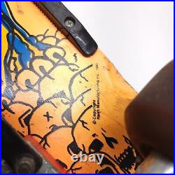 Vintage Nash Red Line Executioner Orange Skateboard Deck Dragon XR-2 Trucks 1985