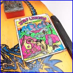 Vintage Nash Red Line Executioner Orange Skateboard Deck Dragon XR-2 Trucks 1985