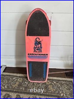 Vintage Nash Red Line Executioner Skateboard With XR-2 Trucks 1980's Pink Blue