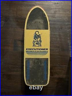 Vintage Nash Red Line Executioner Skateboard Yellow & Pink With XR-2 Trucks 1980's