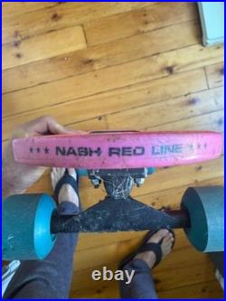 Vintage Nash Red Line Mean Street Skateboard Original 1986 Complete Setup