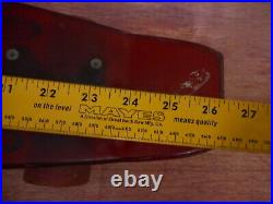 Vintage Nash Skateboard Acrylic Clear Red 70's Collect Skater Kick Tail
