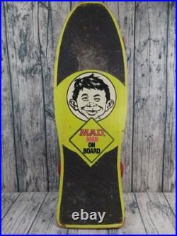 Vintage Nash Skateboard Mad Magazine (1987, Nash) Mad Man On Board Pre-Owned