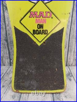 Vintage Nash Skateboard Mad Magazine (1987, Nash) Mad Man On Board Pre-Owned