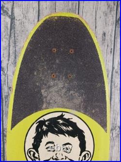 Vintage Nash Skateboard Mad Magazine (1987, Nash) Mad Man On Board Pre-Owned