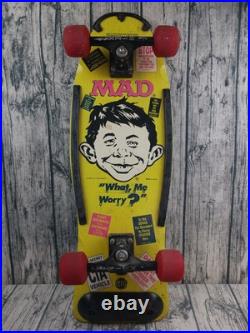 Vintage Nash Skateboard Mad Magazine (1987, Nash) Mad Man On Board Pre-Owned