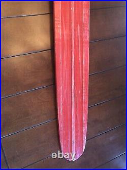 Vintage Nash Skifer Ski Surfer Snowboard Red Wood Original Excellent Condition
