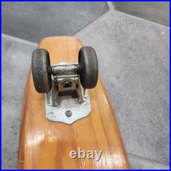 Vintage Nash Surfboards SHARK Wood Skateboard Metal Wheels XLNT Condition Steel