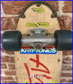 Vintage OG 1977 Alva Bela Flame Deck WithTracker Trucks & Kryptonic 65 mm Wheels
