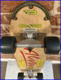 Vintage OG 1977 Alva Bela Flame Deck WithTracker Trucks & Kryptonic 65 mm Wheels