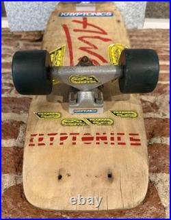 Vintage OG 1977 Alva Bela Flame Deck WithTracker Trucks & Kryptonic 65 mm Wheels