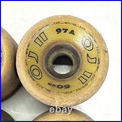 Vintage OG 1980's Santa Cruz OJ II Skateboard Wheels 60mm 97A ORIGINALS