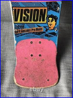 Vintage OG 1985 Vision Mark Gonzales Skateboard Deck Rare Blue Dip Hosoi Powell