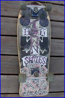 Vintage OG Dog Town Skates Stone Fish Skateboard Deck Tracker Powell Peralta