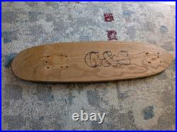 Vintage OG Gordon and Smith Skateboard 1970's G&S Warptail 1 Deck Only