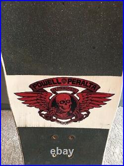 Vintage OG Mike Vallely powell peralta skateboard deck White Dip Tony Hawk