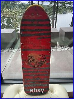 Vintage OG POWELL PERALTA Mike McGill Skateboard Deck Pig Red Dip 1985 Tony Hawk