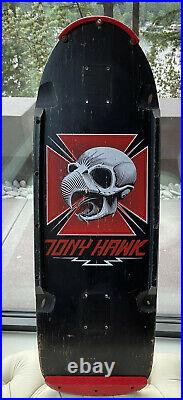 Vintage OG POWELL PERALTA Tony HawK Skateboard Deck Rare Black Dip 1984