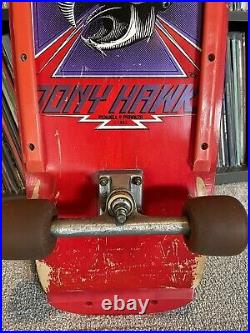 Vintage OG Powell Peralta Tony Hawk Complete Skateboard 1984 Red Dip