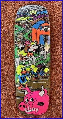 Vintage OG Rare Mike Vallely Barnyard skateboard deck World Industries 1989 Vintage OG Rare Mike Vallely Barnyard skateboard deck World Industries 1989