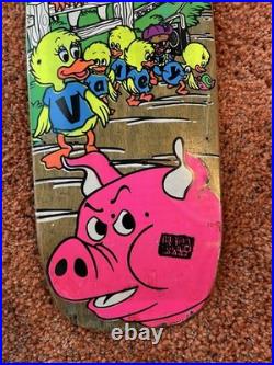 Vintage OG Rare Mike Vallely Barnyard skateboard deck World Industries 1989