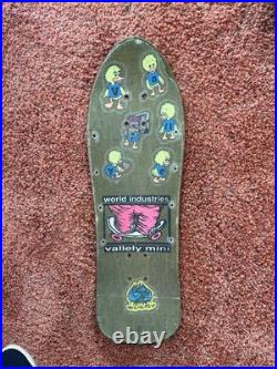 Vintage OG Rare Mike Vallely skateboard deck World Industries 1989 Blind Mullen