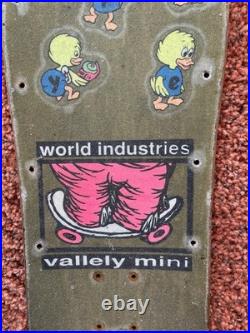 Vintage OG Rare Mike Vallely skateboard deck World Industries 1989 Blind Mullen