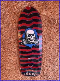 Vintage OG Red Ripper Powell Peralta Skateboard Deck Full Size Pig Clear Coated