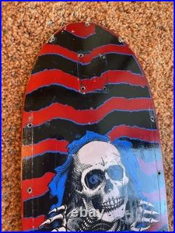 Vintage OG Red Ripper Powell Peralta Skateboard Deck Full Size Pig Clear Coated