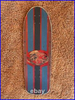 Vintage OG Red Ripper Powell Peralta Skateboard Deck Full Size Pig Clear Coated