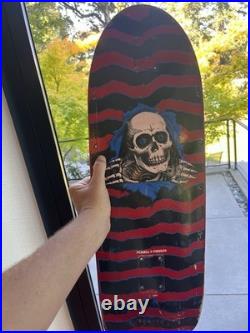 Vintage OG Red Ripper Powell Peralta Skateboard Deck Full Size Pig Clear Coated