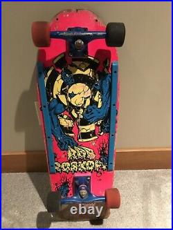Vintage OG Rob Roskopp Target 3 Skateboard Complete With Tracker Trucks Santa Cruz