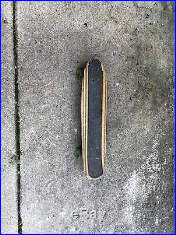 Vintage OG SIMS Taperkick Skateboard 1970s with Green Kryptonics wheels Original