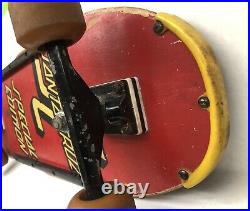 Vintage OG Santa Cruz Special Edition 80s Skateboard 7 Ply Red/Yellow RARE