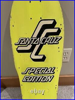 Vintage OG Santa Cruz Special Edition Neon Skateboard Deck Grosso Roskopp Salba