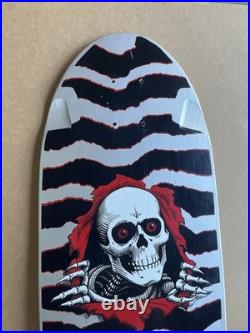Vintage OG Silver Ripper Powell Peralta Skateboard Deck Full Size Pig Fat Tail