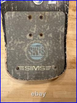 Vintage OG Sims Lester Kasai Pro Model Skateboard Deck With Rails And Tailguard