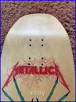 Vintage OG Zorlac Metallica Spider skateboard deck 1989 Pushead Art