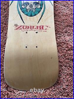 Vintage OG Zorlac Metallica Spider skateboard deck 1989 Pushead Art