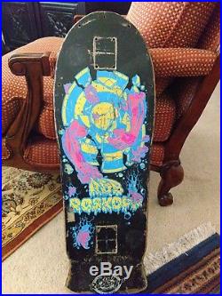 Vintage OG santa cruz 80's rob roskopp target skateboard deck