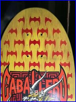 Vintage OG skateboard Powell Peralta Steve Caballero full size DnB yellow