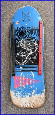 Vintage ORIGINAL 80's G&S Chris Miller Skateboard Deck