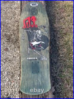 Vintage Old School D. I Punk Band Circle A Skateboard Deck Promo 1980s